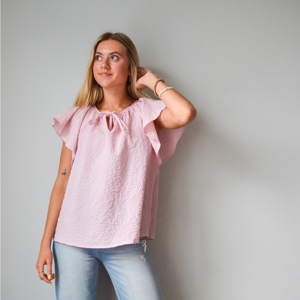 Serenity Pink Textured Top